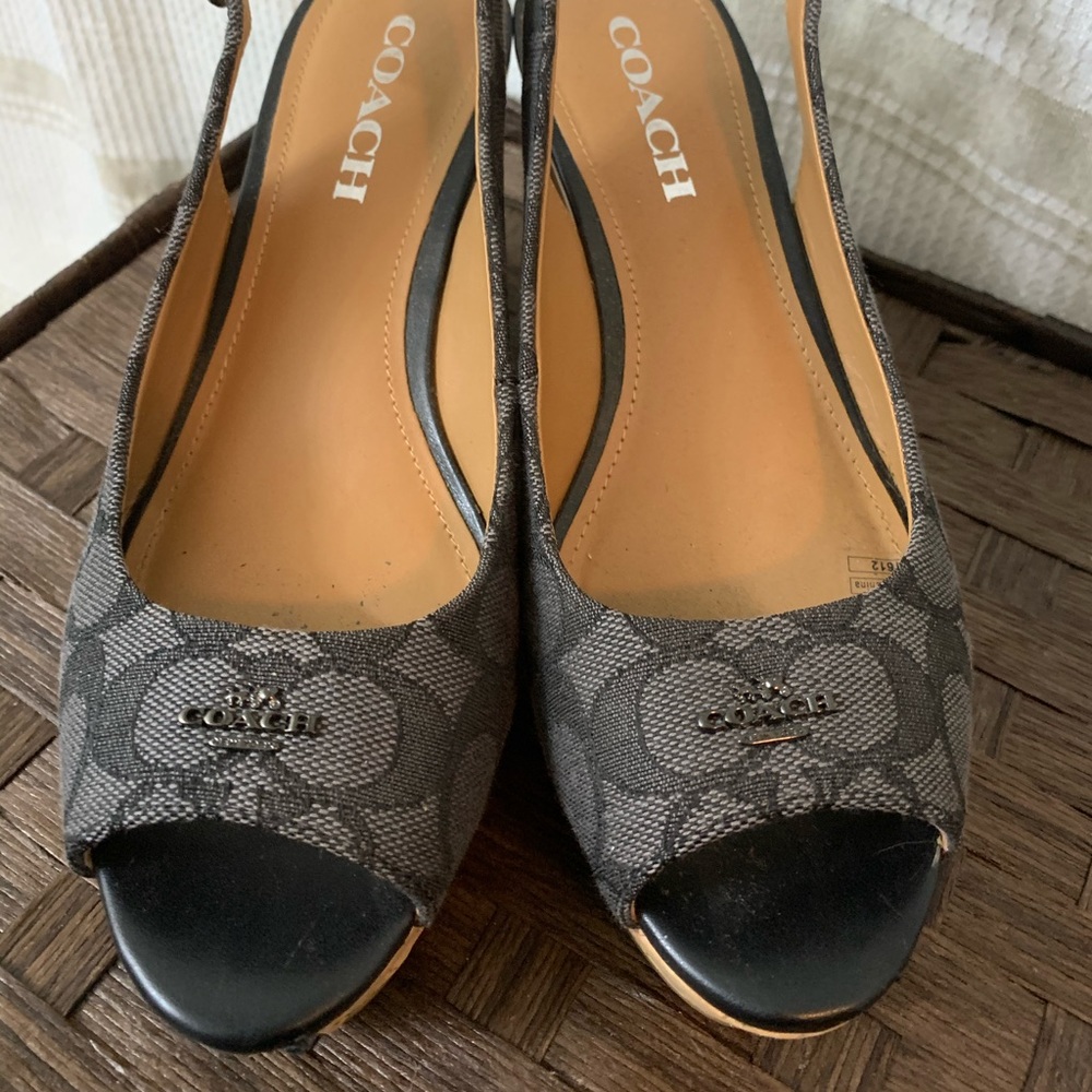 Coach wedge shoes